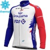 Maillot Cyclisme 2021 Groupama-FDJ Hiver Thermal Fleece N001